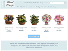 Tablet Screenshot of floralmagic.net
